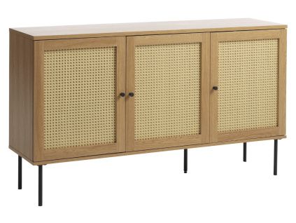 Komoda Pensacola 140 x 40 cm s dubovým dekorem