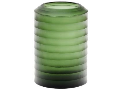 Zelená skleněná váza Kave Home Bunce 25 cm