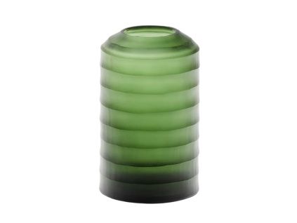 Zelená skleněná váza Kave Home Bunce 19,5 cm