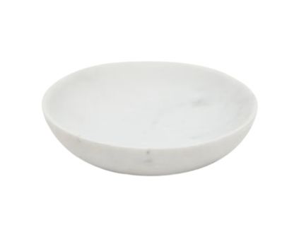 Bílý mramorový servírovací talíř Kave Home Ecin 15 cm