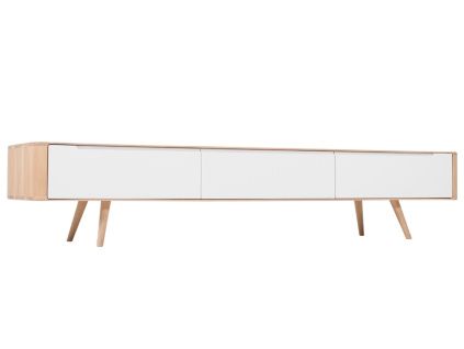 Dubový TV stolek Ena 225 x 42 cm