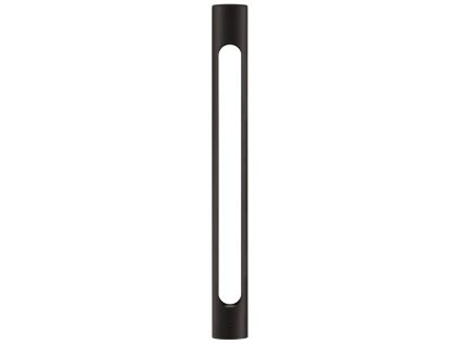 Černé kovové venkovní sloupkové LED světlo Nova Luce Ellery 80 cm