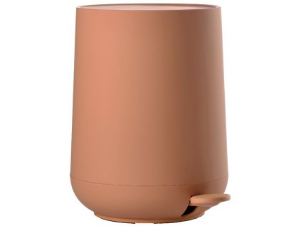 Oranžový plastový pedálový odpadkový koš Nova 5 l