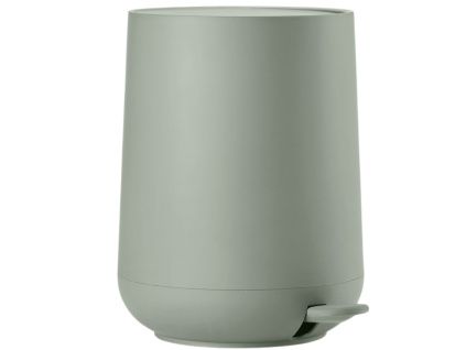 Zelený plastový pedálový odpadkový koš Nova 5 l