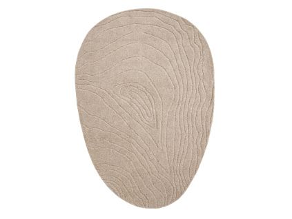 Béžový vlněný koberec Pebble 190 x 290 cm