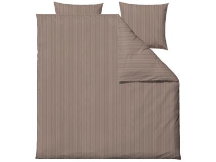Hnědá bavlněná sada povlečení Noble 200 x 220 cm