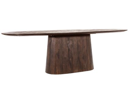 Hnědý dřevěný jídelní stůl Aron 300 x 110 cm