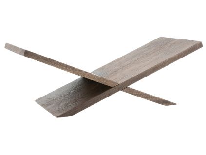 Hnědý dřevěný stojan na knihy Tee 16 x 47 cm