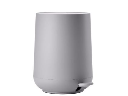 Šedý plastový pedálový odpadkový koš Nova 3 l