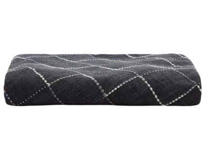 Černý bavlněný kulatý ubrus Kave Home Ersen 170 cm