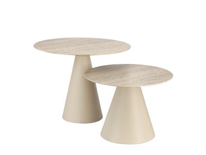 Set keramických konferenčních stolků Hardy 50/60 cm