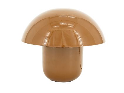Hnědá kovová stolní lampa Toad