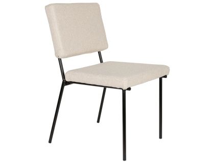 Bílá čalouněná jídelní židle ZUIVER FELLOW