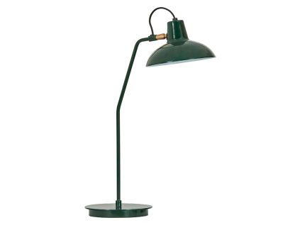 Zelená kovová stolní lampa Desk
