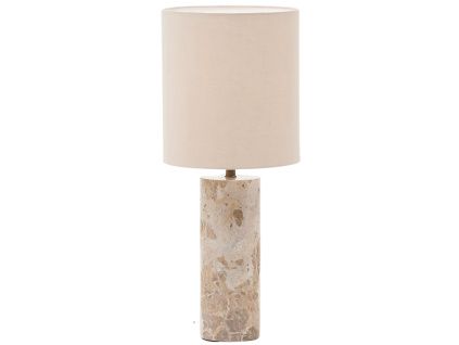 Béžová mramorová stolní lampa Kave Home Raze