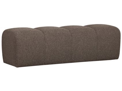 Hnědá bouclé lavice Zuno 160 cm