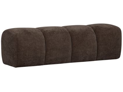 Hnědá čalouněná lavice Zuno 160 cm