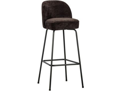 Tmavě hnědá čalouněná barová židle Tergi 79 cm