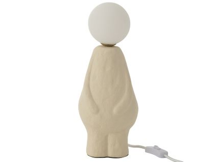 Béžová kameninová stolní lampa J-line Figure