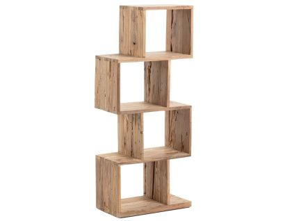 Masivní knihovna Kave Home Aroba 132 x 55 cm