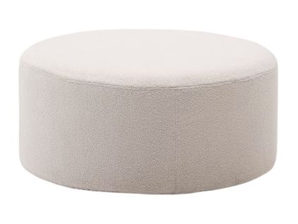 Béžový bouclé taburet Kave Home Kaeli 90 cm
