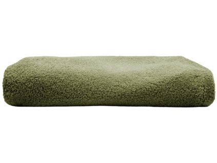 Zelený bouclé potah na taburet Kave Home Kaeli 43 cm