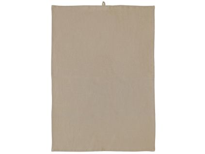Béžová lněná utěrka Pure Linen 50 x 70 cm