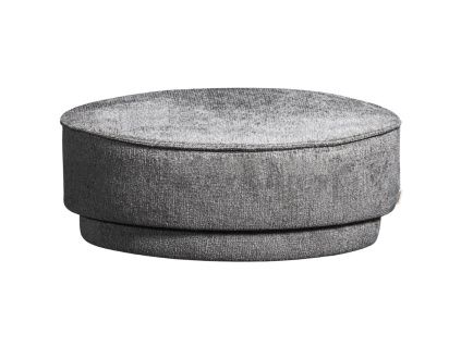 Tmavě modrý čalouněný taburet Pearlo 80 cm