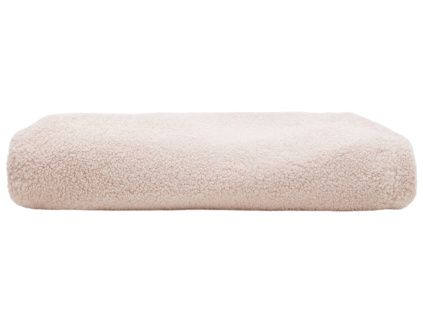 Růžový bouclé potah na taburet Kave Home Kaeli 43 cm