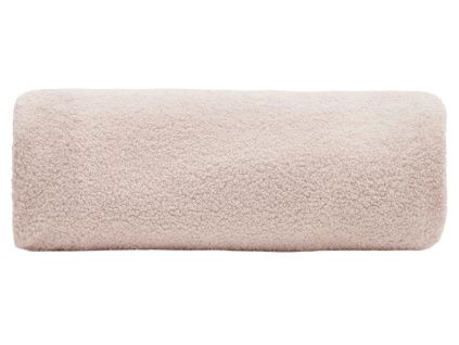 Růžový bouclé potah na taburet Kave Home Kaeli 120 cm
