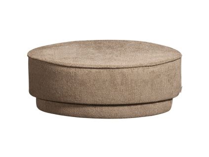 Světle hnědý čalouněný taburet Pearlo 80 cm