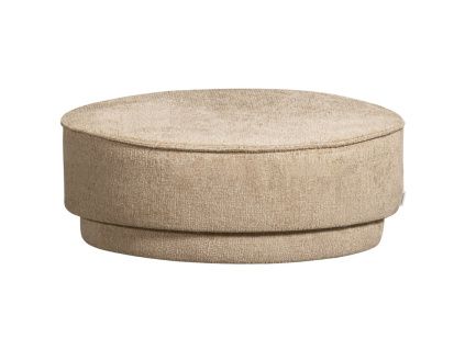 Béžový čalouněný taburet Pearlo 80 cm