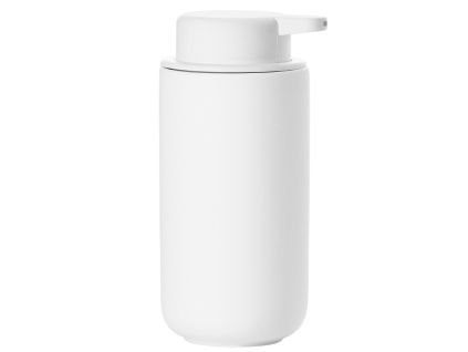 Bílý kameninový dávkovač na mýdlo Ume 450 ml