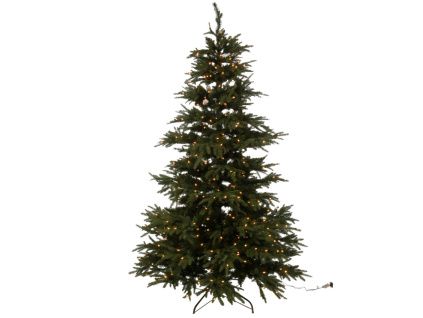 Umělý vánoční strom s LED světlem J-line Arthur 225 cm