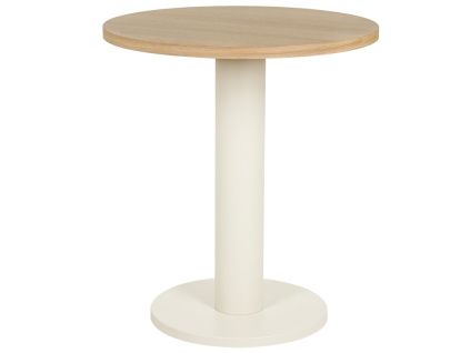 Bílý dubový bistro stolek Sool 65 cm