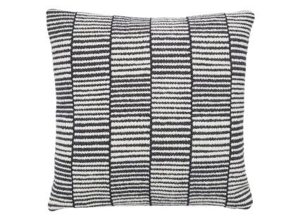 Černobílý bavlněný povlak na polštář Kave Home Levu 45 x 45 cm