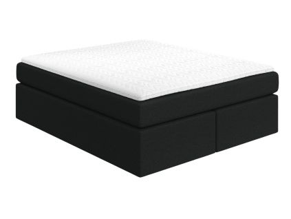 Černá čalouněná postel boxspring CHESTNUT 160 x 200 cm