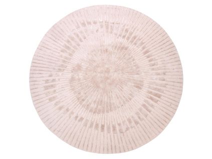 Béžový kulatý koberec Radius 200 cm