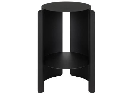 Černý kovový odkládací stolek Wa 32 cm