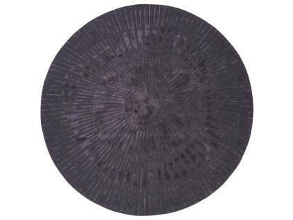 Tmavě šedý kulatý koberec Radius 250 cm