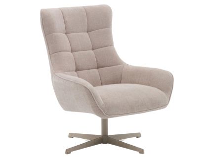 Béžové čalouněné otočné křeslo Kave Home Teryl