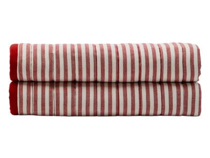 Červený bavlněný přehoz Kave Home Sini 90 x 200 cm