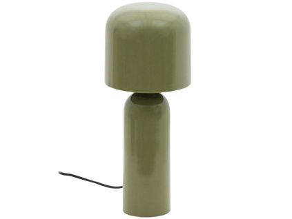 Zelená kovová stolní lampa Kave Home Monze