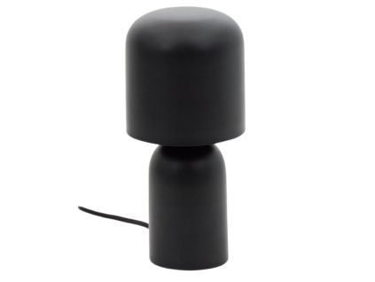 Černá kovová stolní lampa Kave Home Monze