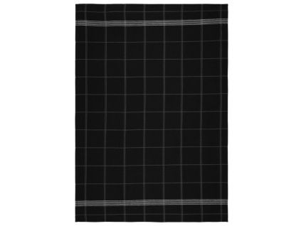 Černá bavlněná utěrka Minimal 50 x 70 cm