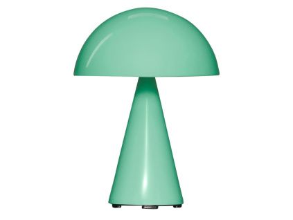 Zelená kovová nabíjecí stolní lampa Hübsch Mush 20 cm