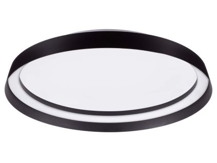 Černé kovové stropní LED světlo Nova Luce Ormi 45 cm