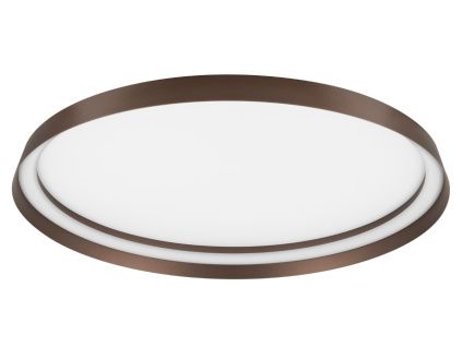 Hnědé kovové stropní LED světlo Nova Luce Ormi 60 cm