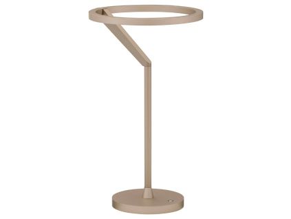 Hnědá kovová stolní LED lampa Nova Luce Tilia