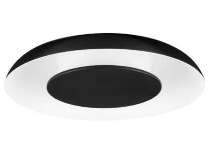 Černobílé kovové stropní LED světlo Nova Luce Epos 40 cm